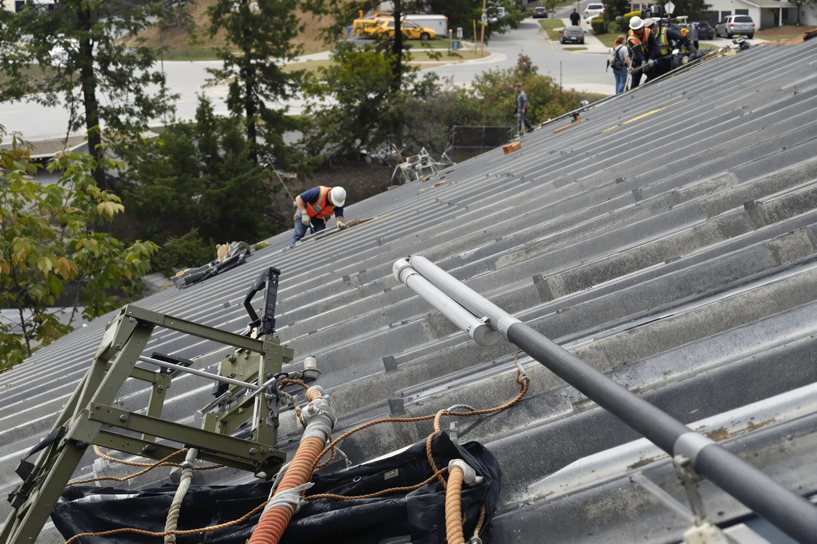 Professional standing seam metal roofing installation. Durable, energy-efficient, and weather-resistant. Call A-1 All American Roofing today for a free estimate